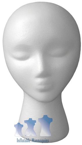 Scratch and Dent:Female Head, Styrofoam White, 3-Pack