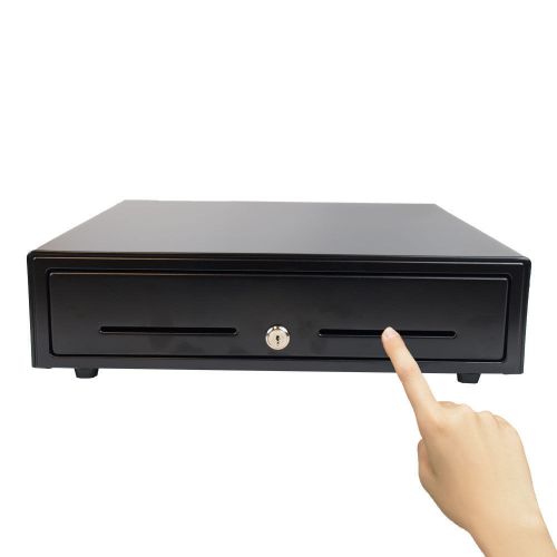 16&#034; manual pos cash drawer w/ key push open with insert tray restaurant kiosk for sale