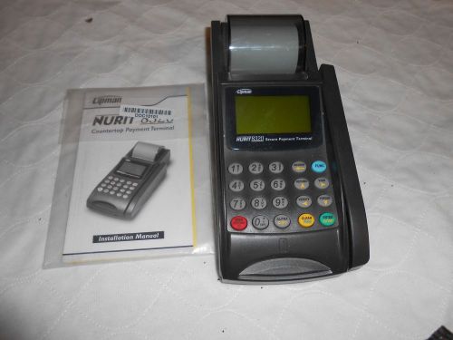 Nurit Lipman Model #8320 Credit Card Terminal Machine Printer...