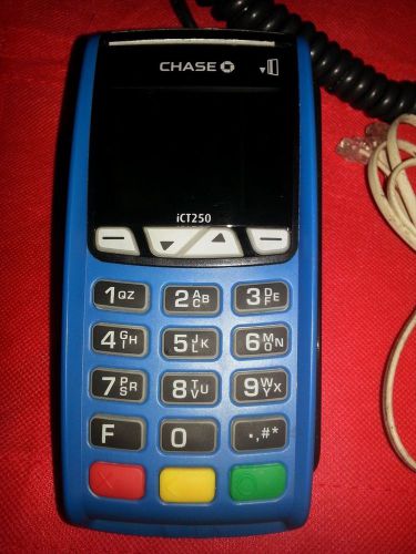 Future proof ingenico ict250 chase paymentech credit debit processing terminal for sale