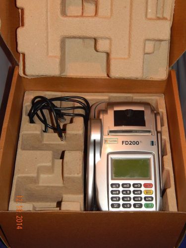 First Data FD 200 Credit Card And Check Reader Terminal FD200