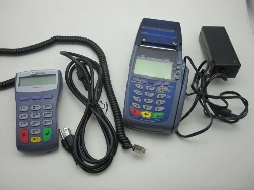 VERIFONE Omni 3730 VX510 Credit Card Terminal w/PinPad 1000se and Power Supply