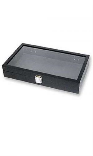 Faux Leather Glass Top Trays