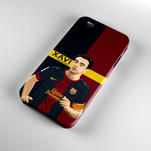 Xavi Hernandez Barcelona Football Art iPhone 4 4S 5 5S 5C 6 6Plus 3D Case Cover