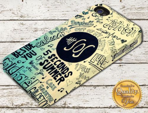 5SOS Collage Quote Lyric Inspirated iPhone 4/5/6 Samsung Galaxy A106 Case