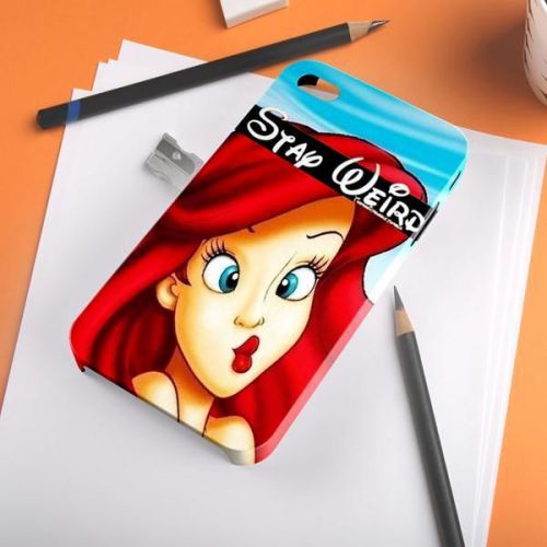 Stay Weird Ariel Mermaid Beauty Disney Princess iPhone A108 Samsung Galaxy Case