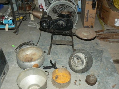 Antique delaval junior no.3 cream separator parts lot with floor base and extras for sale