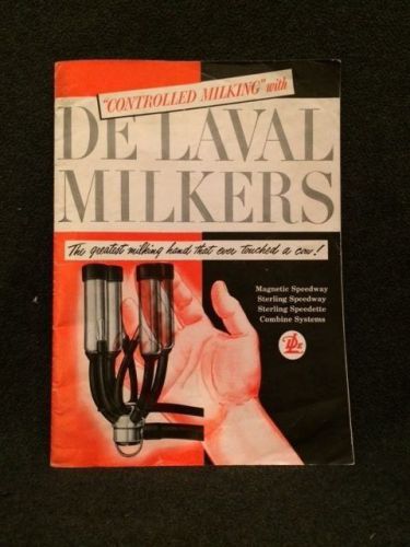 DeLaval Milkers Controlled Milking Informational Booklet Advertising