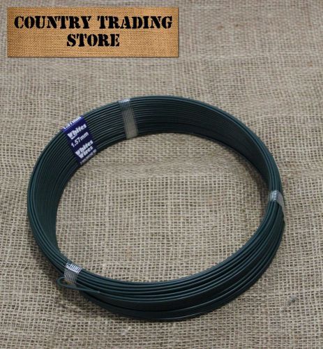 Green PVC Tie Wire 1.57 x 50m Fencing 50415 Whites Wires