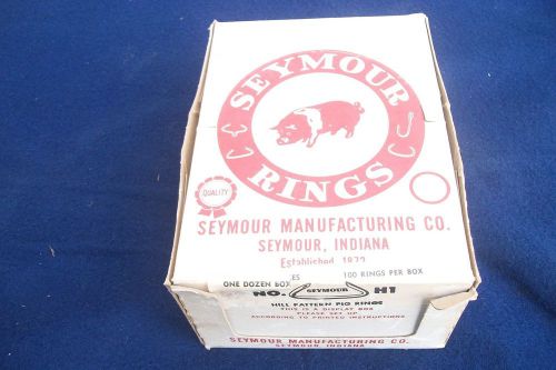 Seymour Pig Rings New Old Stock Case of 12 Boxes