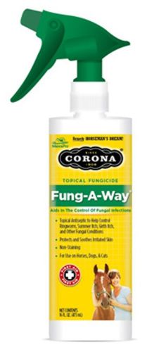 CORONA Fung a way 16 oz Spray Equine Horse Fungicide for Ringworm Summer Itch