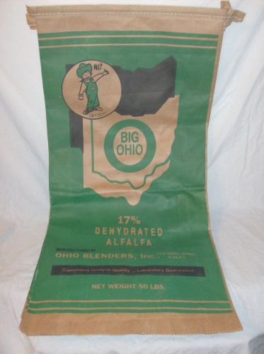 Big Ohio Alfalfa Feed Sacks - New - Unused