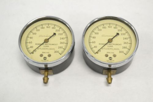 Lot 2 usg 18378-1 pressure gauge 2-1/2in face 20-300mm/hg b255449 for sale