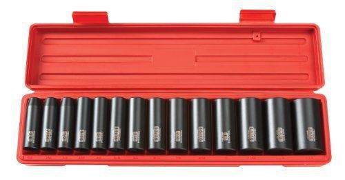 Tekton 4879 1/2-inch drive deep impact 12-point socket set  3/8-inch-1-1/4-inch for sale