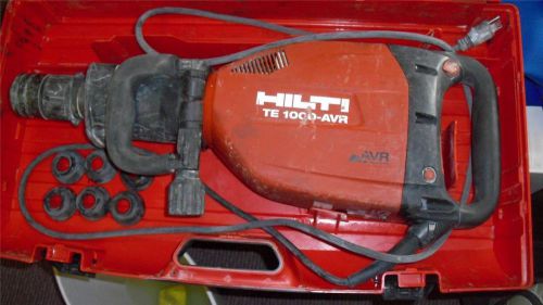 HILTI TE 1000-AVR Breaker Demolition Hammer With Case   Free Shipping
