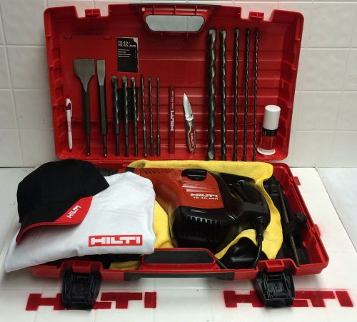 HILTI TE 40 AVR HAMMERDRILL, FREE BITS &amp; CHISELS, MINT CONDITION, FAST SHIPPING