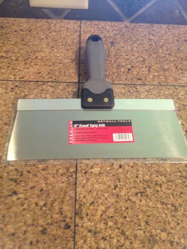 Premium 10&#034; Drywall Taping Knife Stainless Steel Drywall Tool Soft Handle