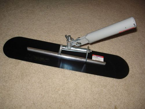 22&#034; x 5&#034; blue steel funny (walking) trowel - concrete tool made in the usa for sale