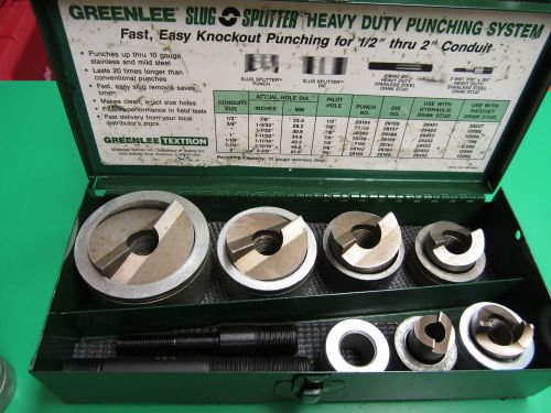 GREENLEE 7307 HEAVY DUTY, KNOCKOUT SET FOR STAINLESS STEEL L@@K NICE , FAST SHIP
