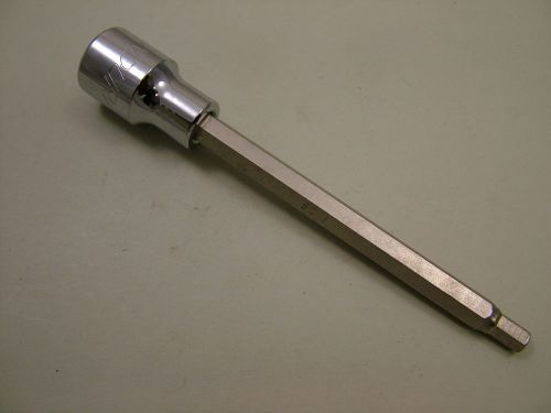 Hex allen key bit socket ex. long 140mm 1/2&#034;drive 6mm endura industrial quality for sale