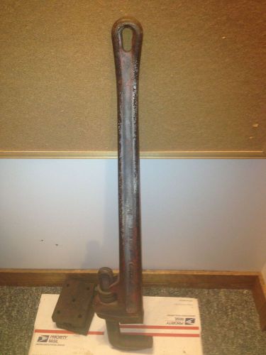 Ridgid 36&#034; steel pipe wrench #3 for sale