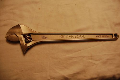 Kipper tool 18&#034; adjustable wrench usa made for sale