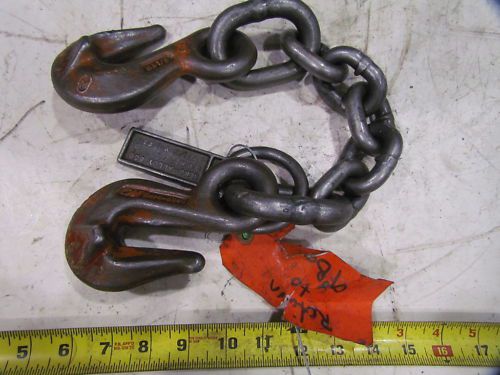 1/2x19&#034; cm chain w/chain cradle grab hooks 12,000# wll for sale