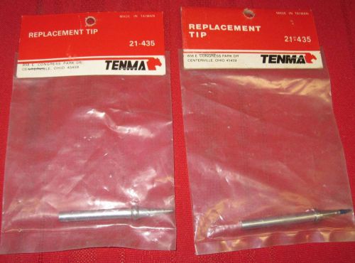 TENMA 21-435 Soldering Iron Replacement Tip Tips Lot Of 2