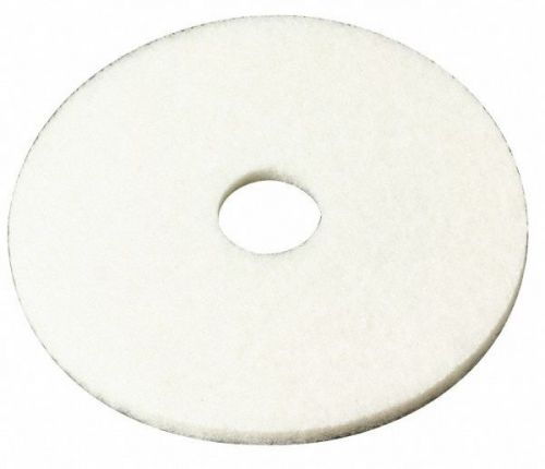 White floor pads - 17&#034; floor buffer / polisher - polish pads - 1&#034; thick - 5 pack for sale