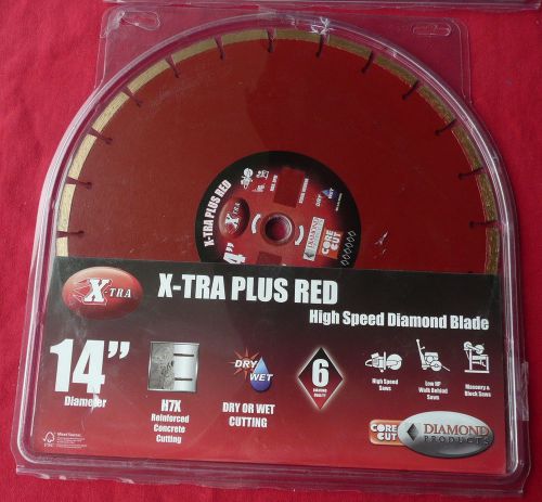 NEW 14&#034; X 125 X UNIVERSAL X-TRA PLUS RED HIGH SPEED BLADES H7X