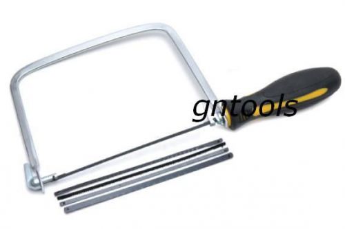 Rubber Grip 6&#034; Coping Saw Cutting Wood With 5 Blades Suit Craft Hobby Woodwork