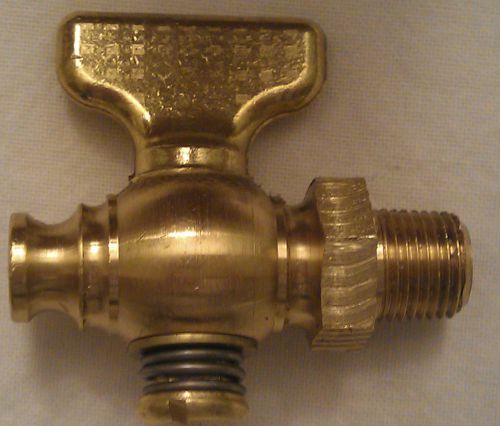 New Brass Straight Pet Cock with T  Handle 1/8 inch NPT (Hit and Miss Engine)