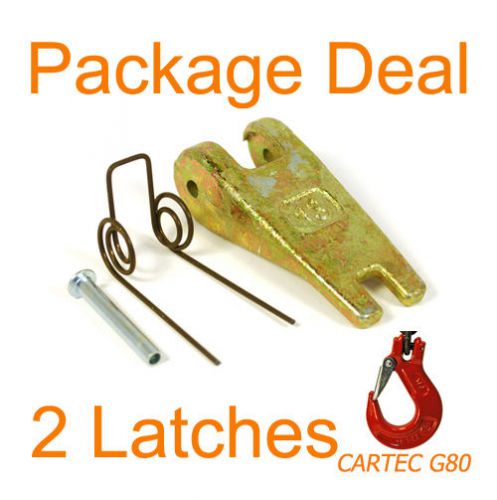 Cartec 1/2&#034; sling hook latch kit grade 80 - package of 2 for sale