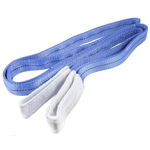 Blue 3 meters length 35mm width eye to eye nylon web lifting strap for sale