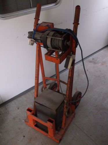 LUCAS 240/12 VOLTS WINCH ON TROLLEY