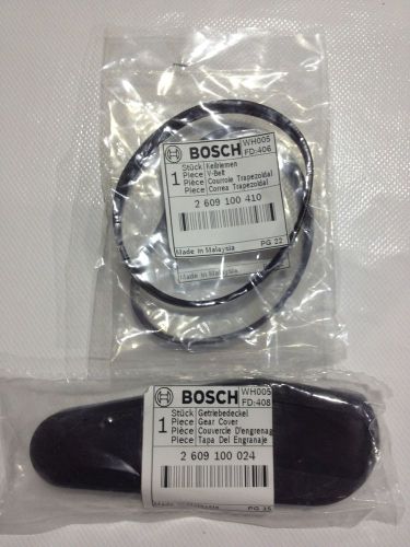 BOSCH 2 x V-Belt 2609100410 &amp; 1 x Gear cover 2609100024