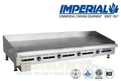 Imperial comm griddle controlled heavy duty 48&#034; plate nat gas model itg-48 for sale