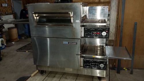 Double Stack Lincoln Impinger Pizza Ovens, Model 1162 Over Model 1130