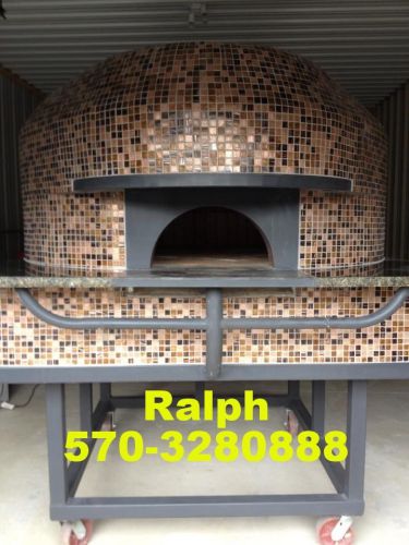 Wood burning fired pizza oven brick hand made