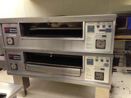 Ps570s middleby marshall double stack pizza conveyor ovens for sale