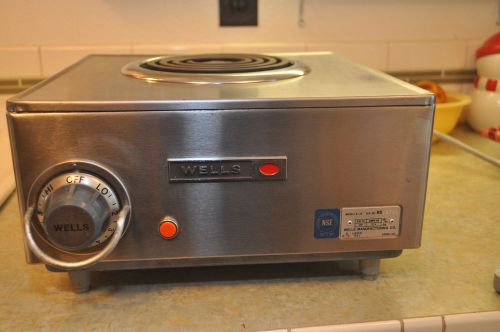 WELLS ELECTRIC 1 SPIRAL HOT PLATE MODEL H33