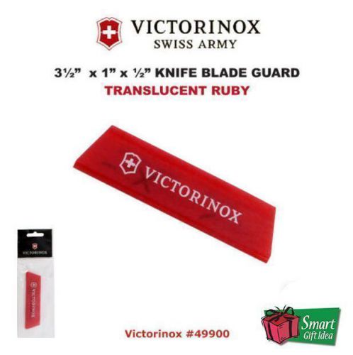 Victorinox swissarmy 3 1/2 &#034; blade guard, translucent ruby #49900 for sale