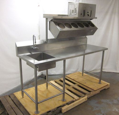 Commercial Refrigerated Sandwich Condiment Prep Table Stainless Salad 76&#034;L