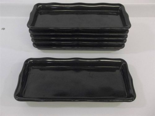 Elite Global Solution Food Container Tray Catering Banquet Scallop Plastic Lot 6