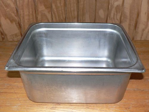 NEXT DAY GOURMET 6&#034; Deep Half Size  Stainless Steel Steam Table Pan