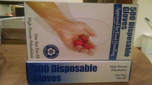 plastic disposable gloves