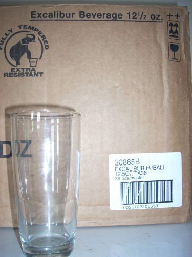 New in case Excalibur Beverage/beer glass 35 glasses 12.50oz