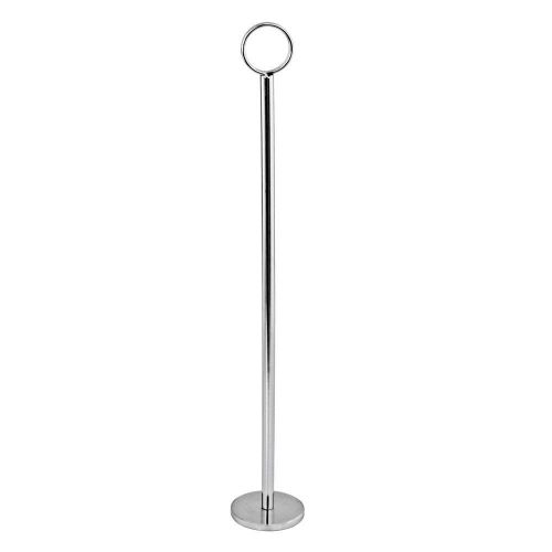 Table numbers card holder 15&#034; stand  2&#034; thick base- chrome plated  ,by new star for sale
