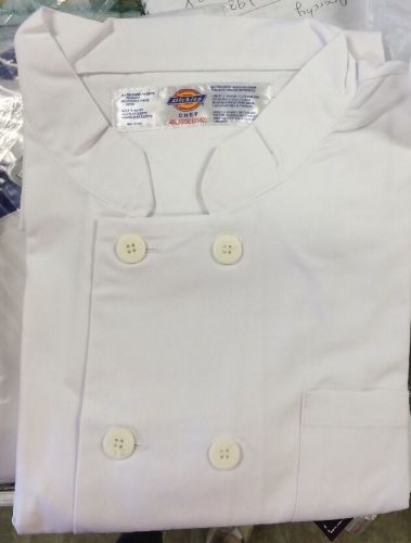 Chef Jacket Dickies 70305 Restaurant Button Front White Uniform Coat 4X New