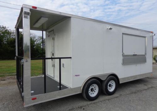 Concession trailer 8.5&#039;x 20&#039; white - bbq vending event catering for sale